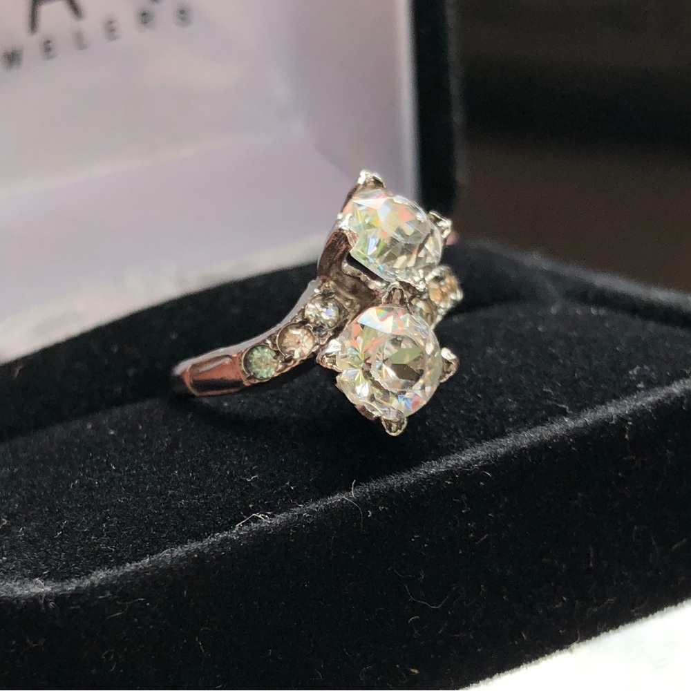 Vintage Thomas McGrath Sterling Silver CZ Ring size 6 - Picture 5 of 16